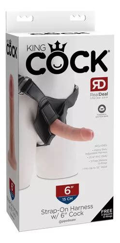 Arnés Dildo Realístico King Cock Strap on Harness 6 Flesh Envío gratis