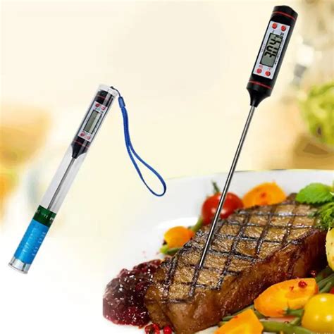 Digital Probe Meat Thermometer Kitchen Cooking Bbq Food Thermometer Cooking Stainless Steel