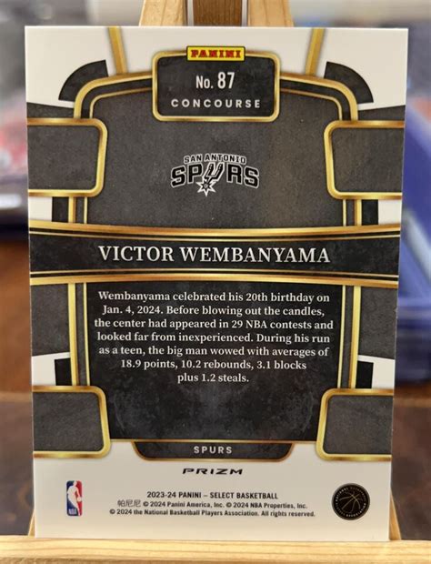 Panini Select Victor Wembanyama Rc Rookie Concourse