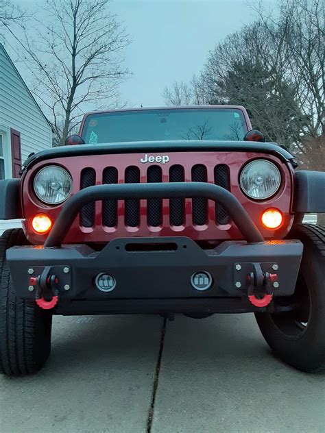 Tactik Stubby Front Bumper With Hoop For 07 18 Jeep Wrangler Jk Quadratec