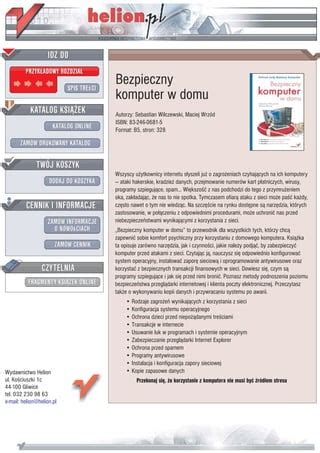 Bezpieczny Komputer W Domu PDF