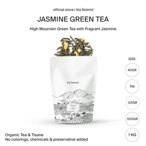 Jual Teh Hijau Melati Premium Organic Jasmine Green Tea 500gr Kota