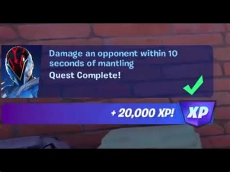 Fortnite Quest Damage An Opponent Within Seconds Of Mantling