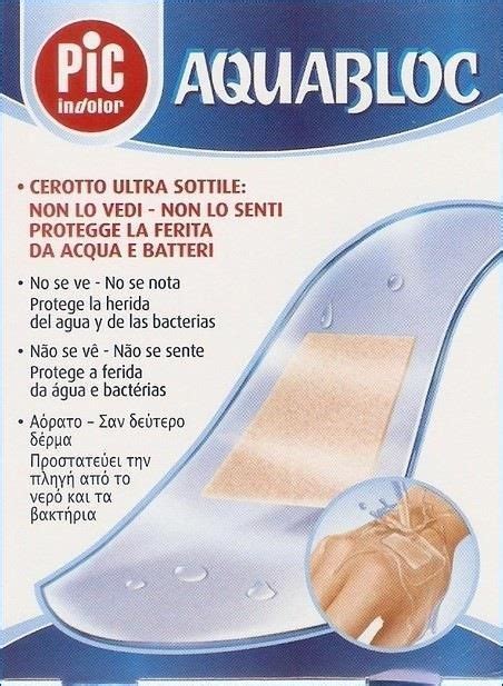 Pic Plastry Solution Aquabloc With Bactericidal Adhesive Dressing 20Szt