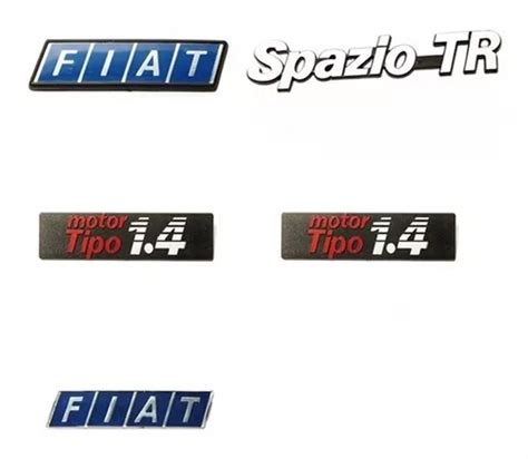 Kit Insignias Parrilla Baúl Laterales Fiat 147 Spazio Tr