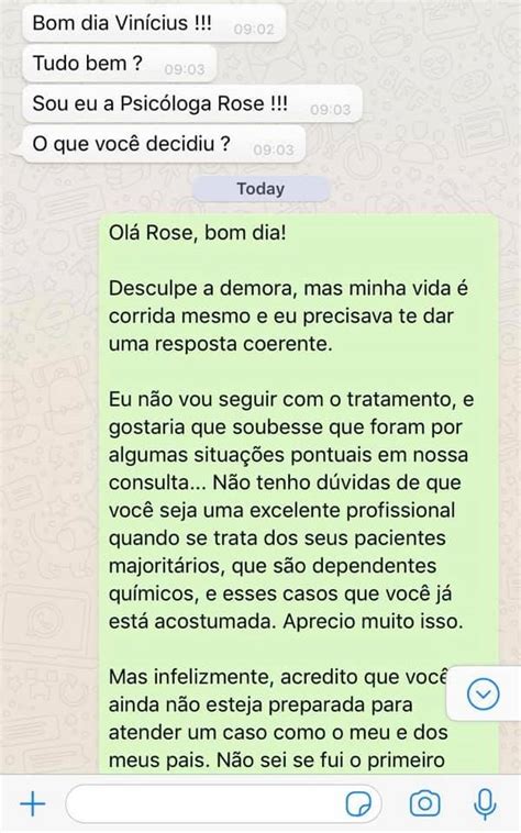 Psicóloga insinua cura gay e ofende paciente Merecia a sarjeta