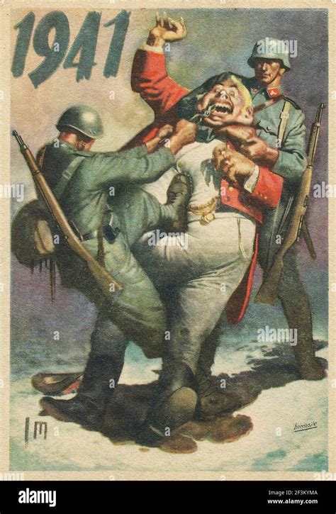 Poster Di Propaganda Anti Alleato Della Seconda Guerra Mondiale