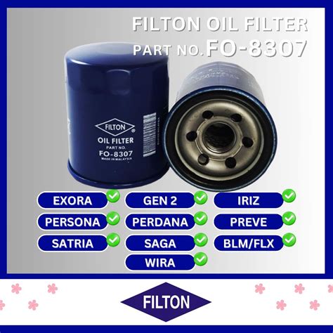 Proton Engine Oil Filter Wira Satria Putra Perdana Waja Gen