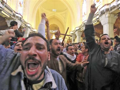 Coptic Christians Under Siege As Mob Attacks Cairo Cathedral The Independent The Independent