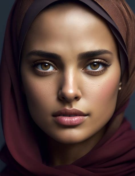 Premium Photo Portrait Of A Beautiful Muslim Woman