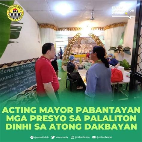 Cebu Acting Mayor Garcia Nimando Nga Pabantayan Ang Presyo Sa Palaliton Sa Sugbo Karong