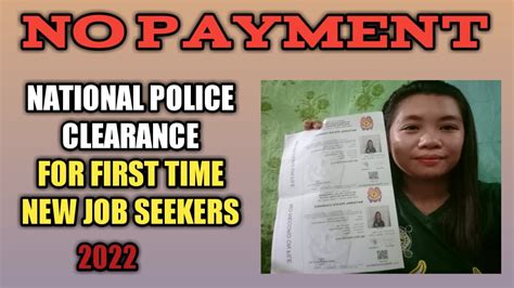 Paano Ang Pagkuha Ng Police Clearance 2022 First Time New Job Seekers