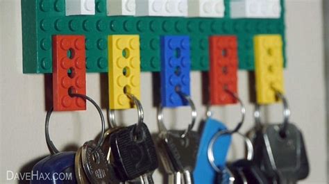 How To Make A Lego Key Holder And Note Clip Lego Key Holders Key