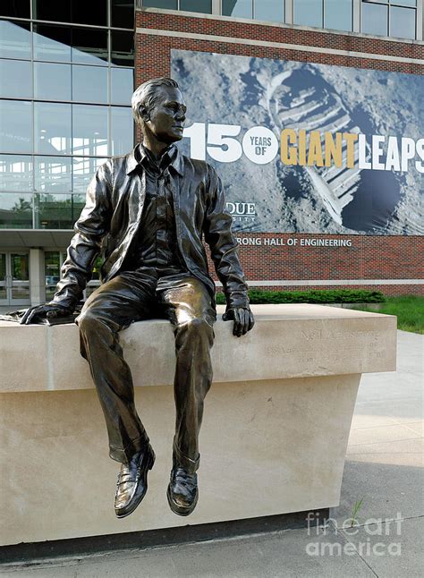 Neil Armstrong Statue Purdue University Photograph By Steve Gass Fine Art America