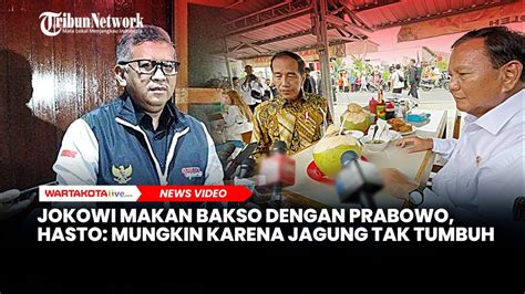 Hasto Tanggapi Jokowi Makan Bakso Dengan Prabowo Seret Program Food