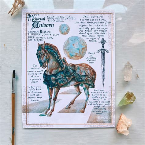 The Medieval Unicorn - Etsy