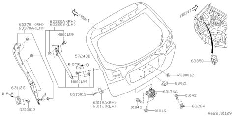 Back Door Parts 2021 Subaru Outback