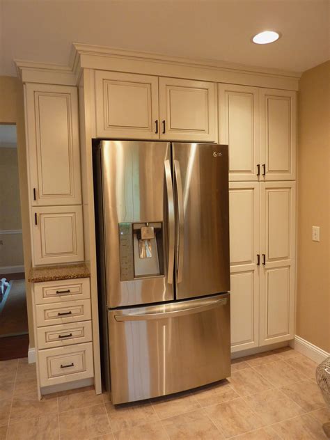 Kitchen Cabinets Refrigerator Kitchen Cabinets