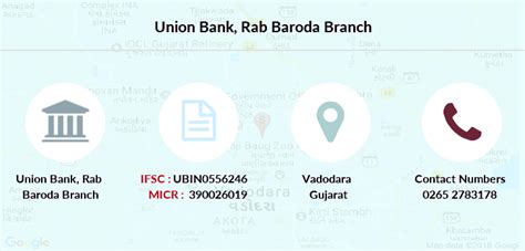 Union Bank Rab Baroda Ifsc Code Ubin