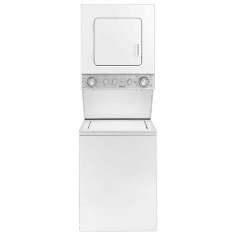 Whirlpool Compact Thin Twin Washer And Electric Dryer In White