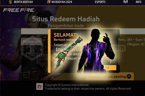 Update Kode Redeem Ff Hari Ini Agustus Klaim Reward Sg Opm