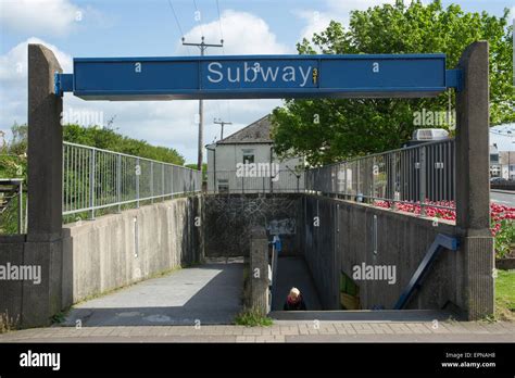 Ramp And Steps To Pedestrian Subway Hi Res Stock Photography And Images