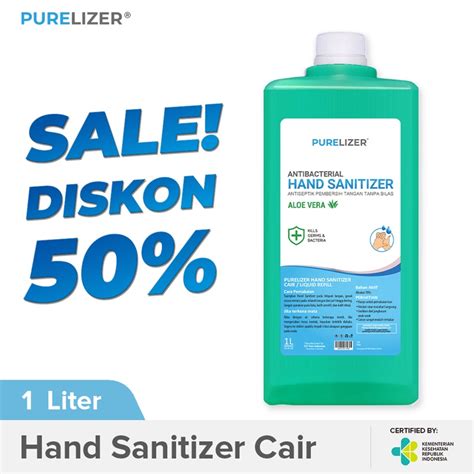 Jual Purelizer Hand Sanitizer Cair Liter Ml Handsanitizer