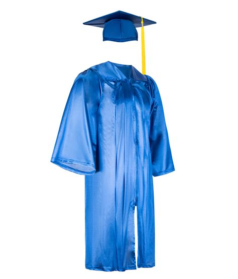 Graduation Cap And Gown Blue