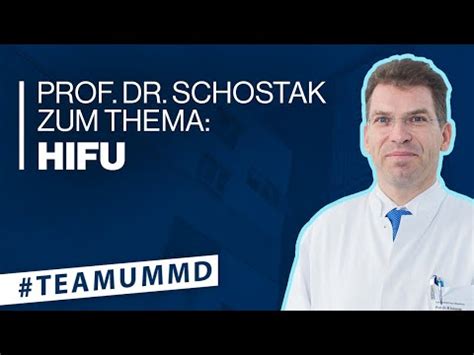 Professor Schostak Zum Thema Hochintensiver Fokussierter Ultraschall