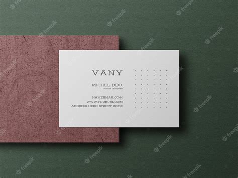 Premium Psd Elegant Business Card Mockup