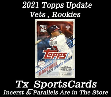 2021 Topps Update Us ⚾ Complete Your Set ⚾ Vets And Rookies ⚾ Pick Your