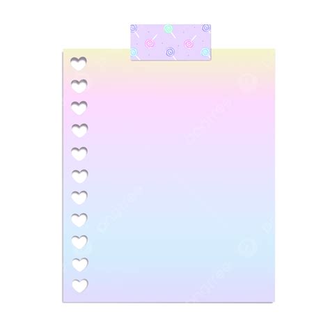 Lovely Dovey Rainbow Paper With Cute Washi Tape Illustration Cute