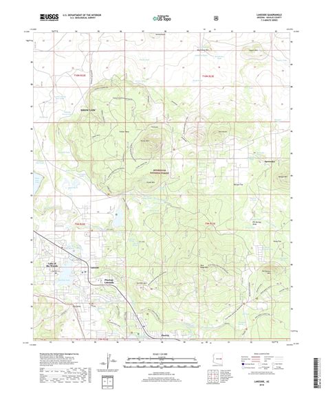 Mytopo Lakeside Arizona Usgs Quad Topo Map