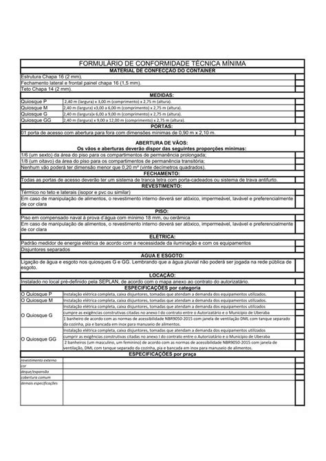 PDF FORMULÁRIO DE CONFORMIDADE TÉCNICA MÍNIMA 1 banheiro de acordo