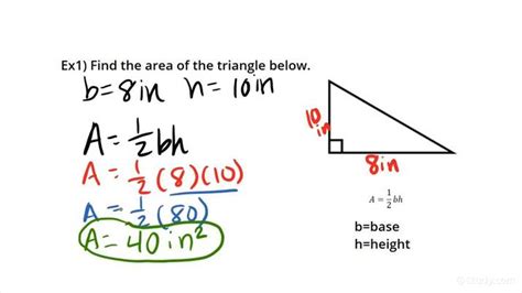 How To Find The Area Of A Triangle Algebra