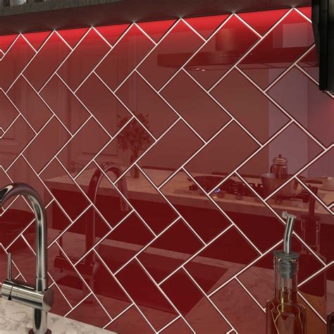 Red Kitchen Tiles Red Tiles Kitchen Backsplash Green Kitchen Modern