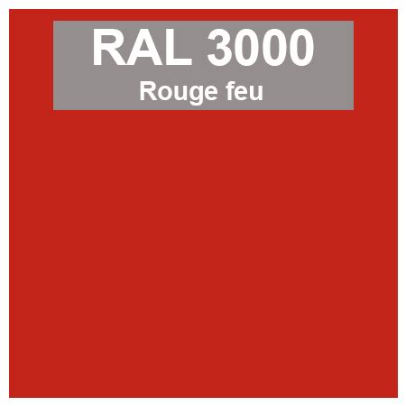 Teinte RAL Par Couleur Dominante Rouge Code Peinture RAL