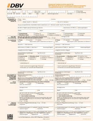 Ausf Llbar Online Concret Antrag Auf Krankenversicherung Concretde