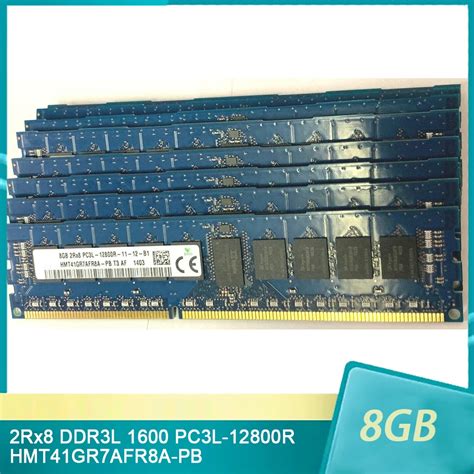 1Pcs For SK Hynix RAM 8GB 8G 2Rx8 DDR3L 1600 PC3L 12800R HMT41GR7AFR8A