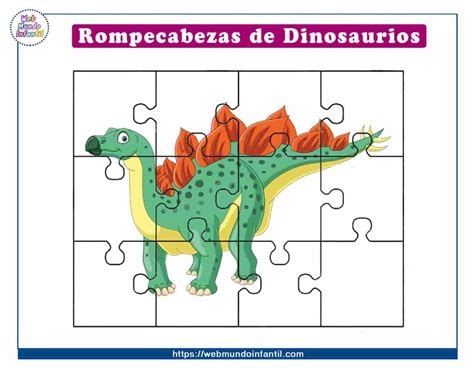 Rompecabezas De Dinosaurios Para Imprimir Puzzles