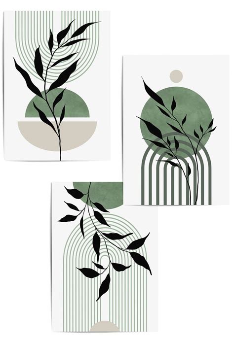 Set Of Sage Green Wall Art Prints Sage Green Walls Green Wall Art