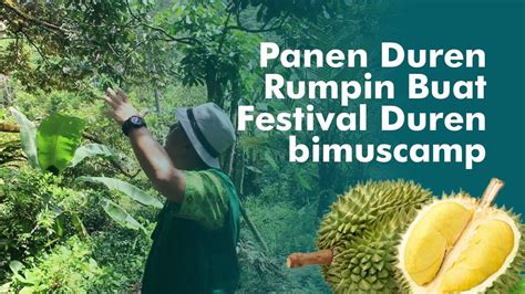 Abimus Survey Duren Rumpin Untuk Festival Duren Di Bimuscamp YouTube