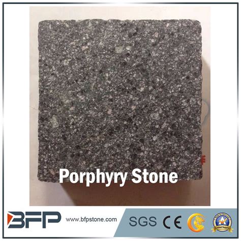 Green Porphyry For Paver Tile For Landscape And Garden China Flooring