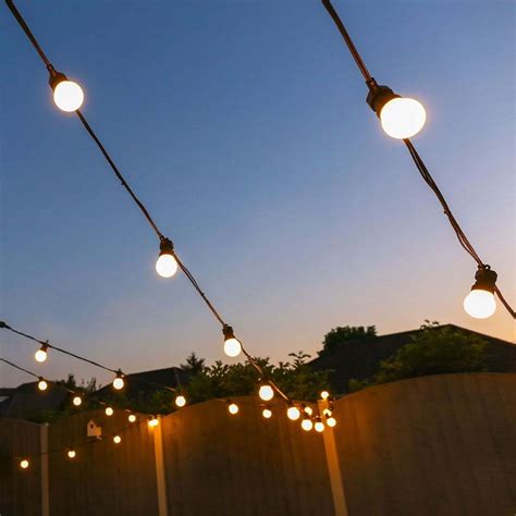 Outdoor Festoon Lights Connectable Frosted Bulb