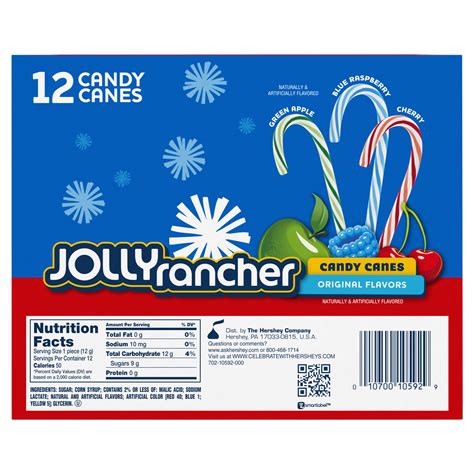 Jolly Rancher Christmas Candy Canes 12 Ct Shipt