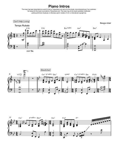 Chords For Beegie Adair Piano Sheet Music Free Piano Sheet Music