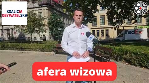 Adam Szłapka Konferencja prasowa ws afery wizowej YouTube