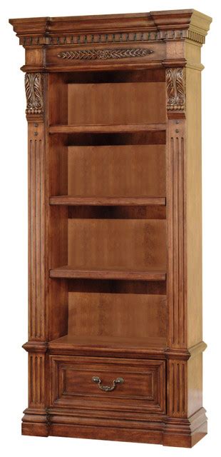 Parker House Grand Manor Granada Museum Bookcase Walnut Traditional