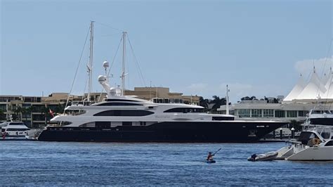 Billionaire Clive Palmer Parks His M Toy Dockside In Southport