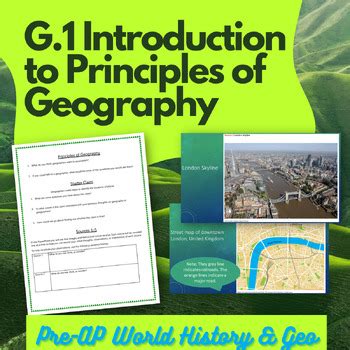 G Introduction To Principles Of Geography Pre Ap World History And Geo